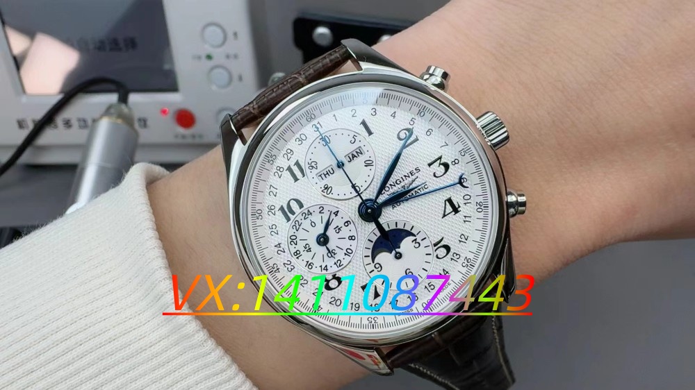 GS廠浪琴八針月相42尺寸復刻表(7751機芯)細節全析